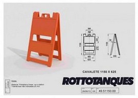 cavalete de sinalização